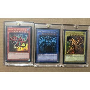 Yu-Gi-Oh! Egyptian God Cards Slifer Obelisk Ra 25th Anniversary Ultra Rare LC01